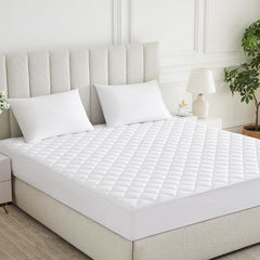 4 Layer Quilted Cotton Waterproof Mattress Protector and Breathable Bed Cover_12
