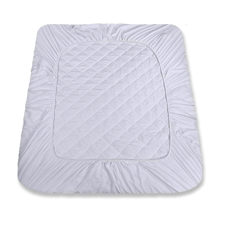 4 Layer Quilted Cotton Waterproof Mattress Protector and Breathable Bed Cover_3