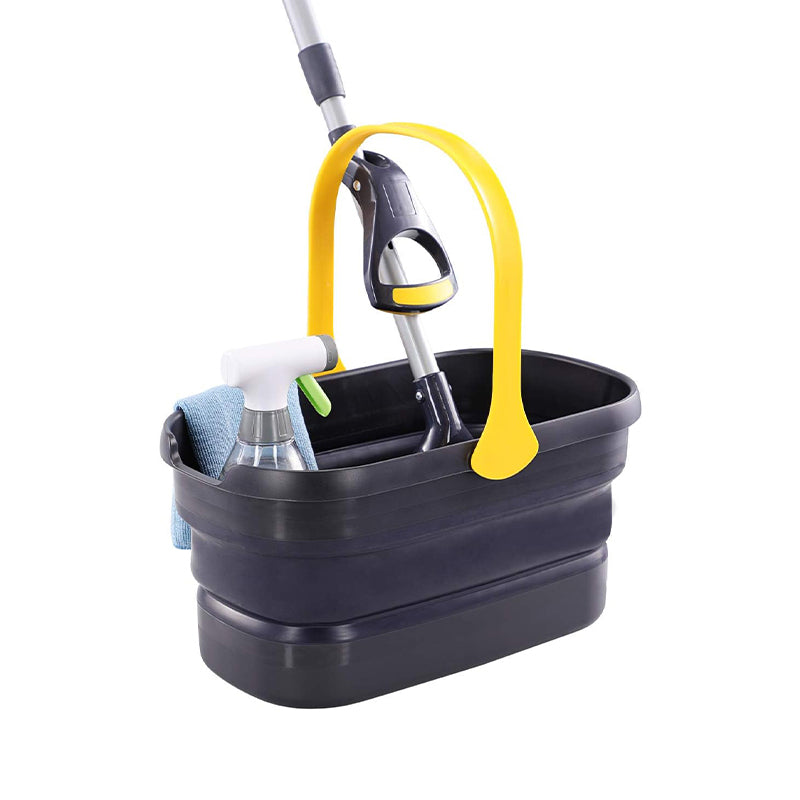 Collapsible Plastic Mop Washing Bucket Fit Sponge Mop Flat Mop Cotton Mop_0