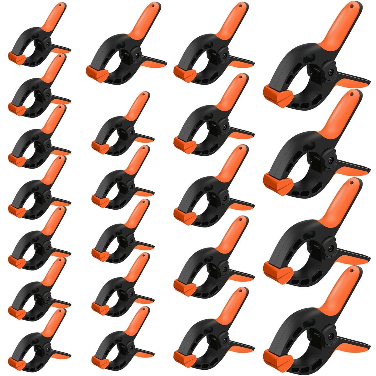 20Pc Heavy Duty Spring Clamps Set 3 Sizes Non - Slip Grip TPR Handle Tool - Direct On Sale