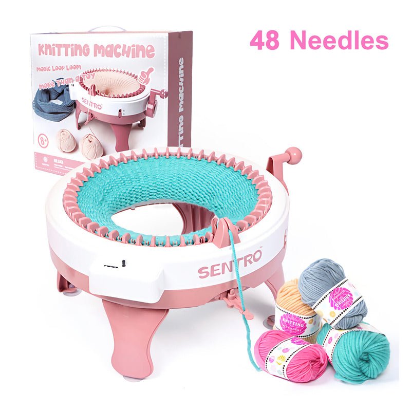 22/40 Needles DIY Knitting Machine Smart Weaving Knit Rotating Machine - Direct On Sale