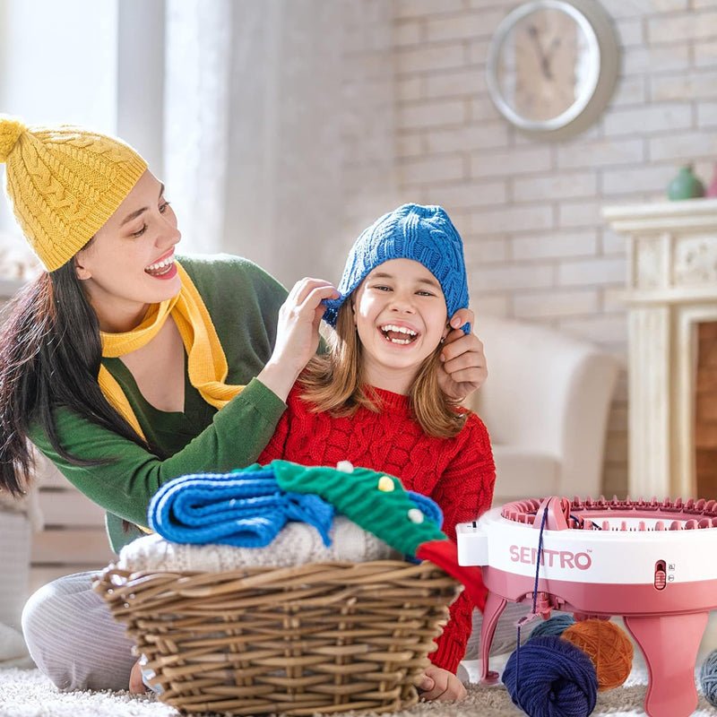 22/40 Needles DIY Knitting Machine Smart Weaving Knit Rotating Machine - Direct On Sale