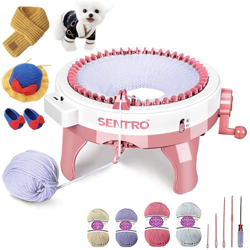 22/40 Needles DIY Knitting Machine Smart Weaving Knit Rotating Machine - Direct On Sale