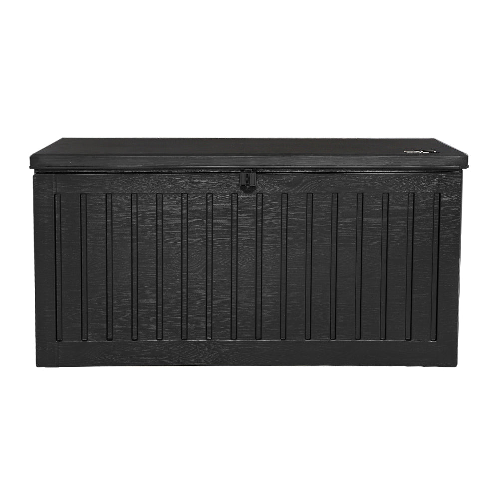 270L Outdoor Storage Box Container Garden Toy Indoor Tool Chest Sheds Black - Direct On Sale