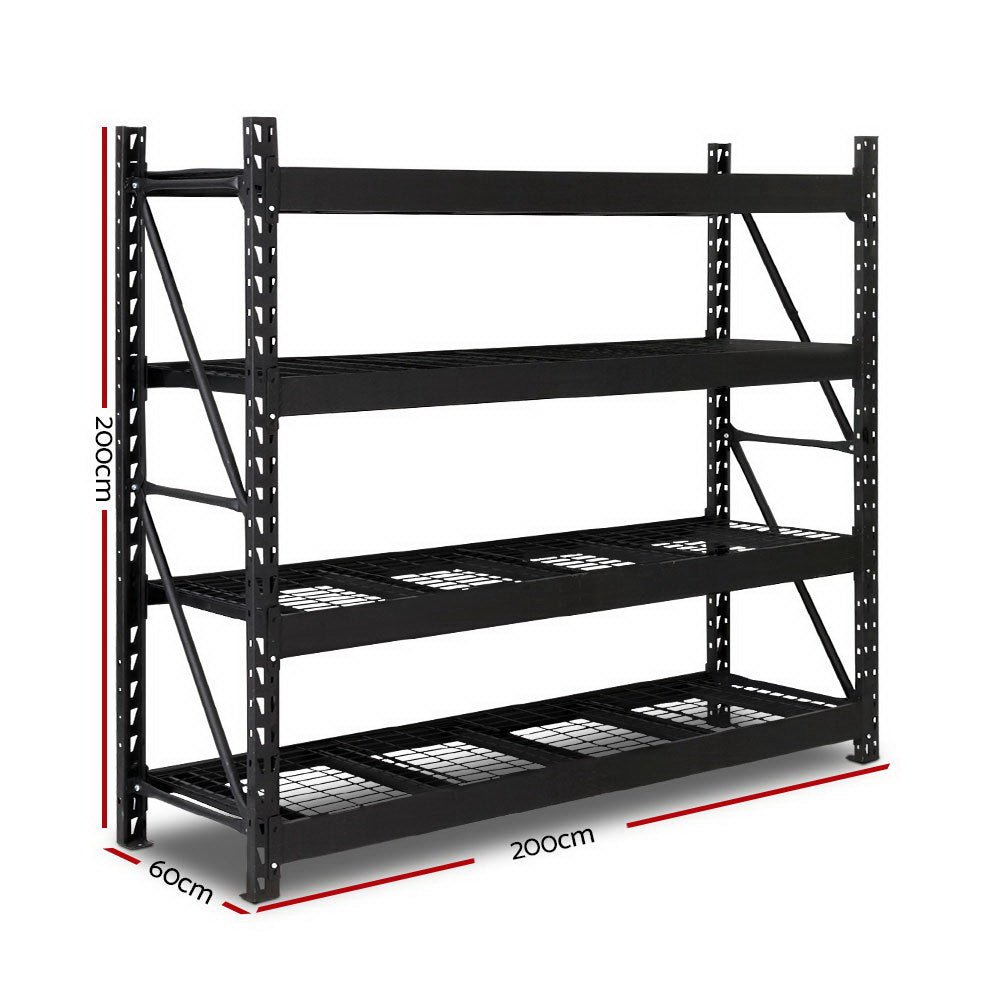 2M Storage Rack Racking Industrial Shelving Heavy Duty Steel Garage Storage Rack - Direct On Sale