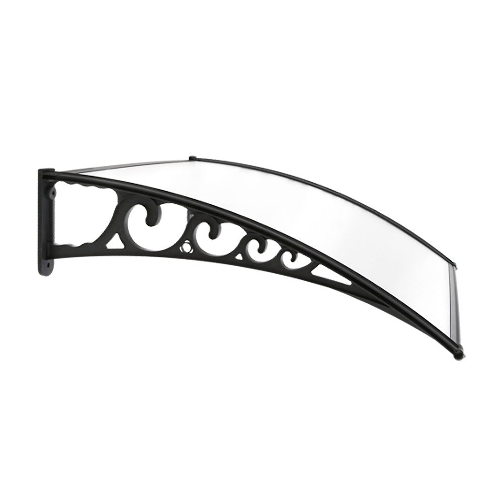 2m x 1m Window Door Awning Shade - Transparent - Direct On Sale