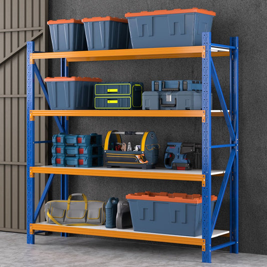 2Mx2M Heavy - Duty Garage Rack Adjustable Steel Shelving, 800kg Load Capacity - Direct On Sale