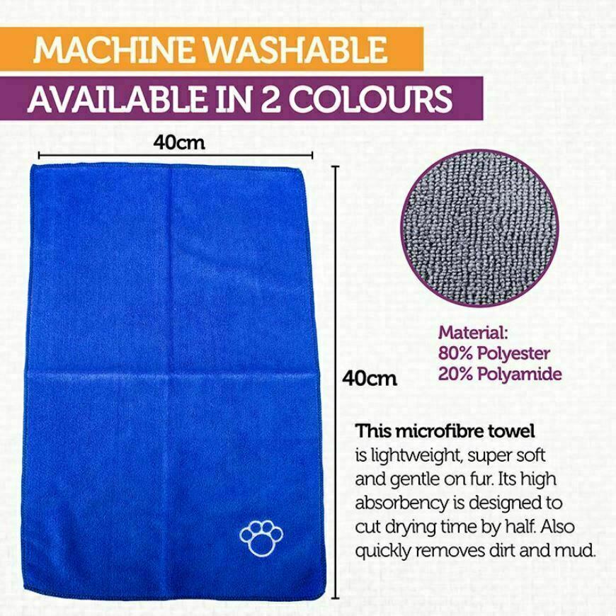 2Pcs Microfiber Super Absorbent Pet Towel - Direct On Sale