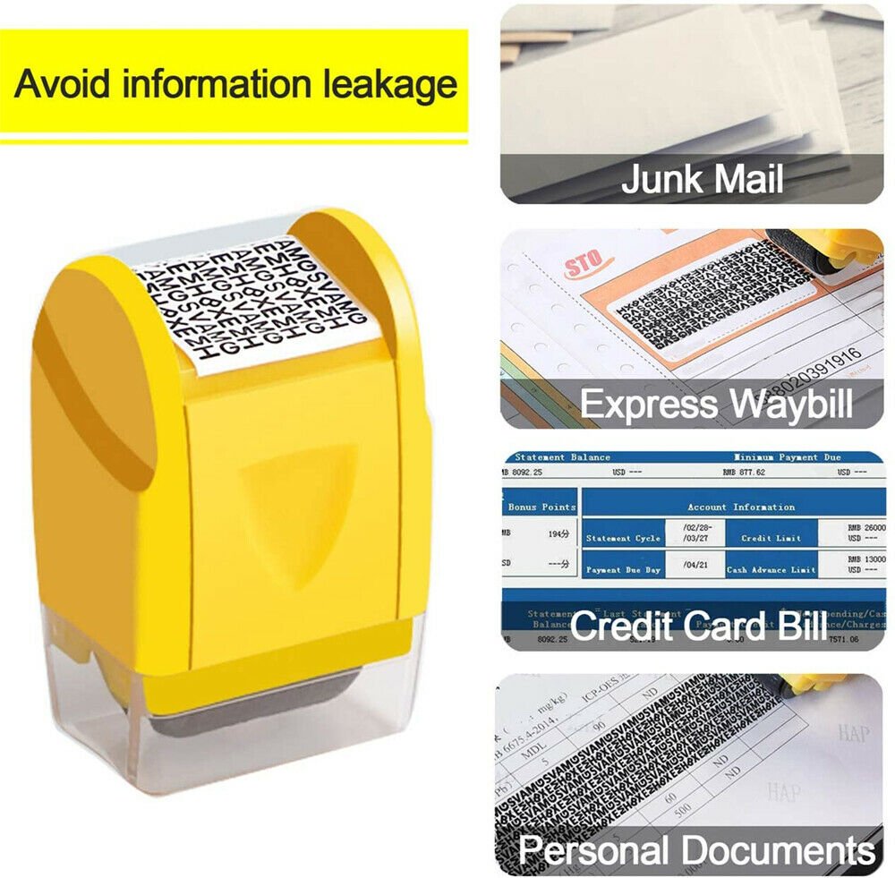 2x Confidential Privacy Data Protection Stamp Roller - Direct On Sale