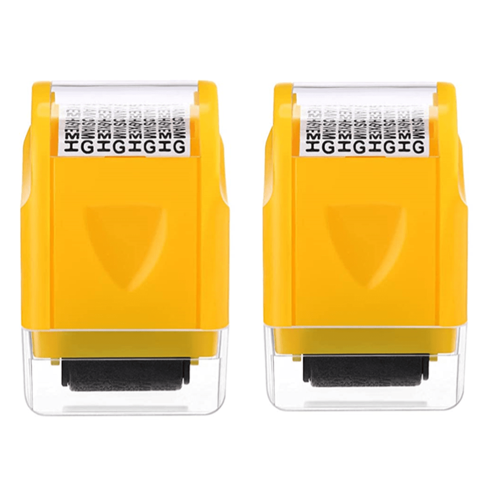2x Confidential Privacy Data Protection Stamp Roller - Direct On Sale