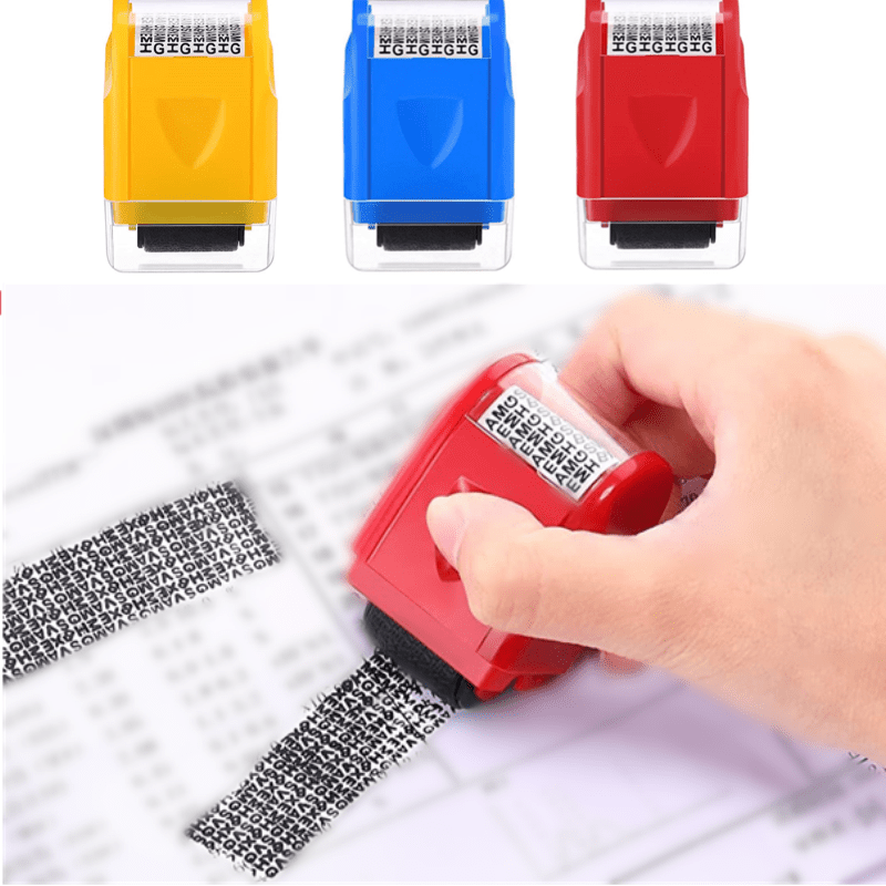 2x Confidential Privacy Data Protection Stamp Roller - Direct On Sale