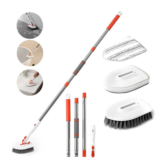 3 in 1 Tile Tub Scrubber Brush - Extendable Long Handle with Adjustable Angles - Direct On Sale
