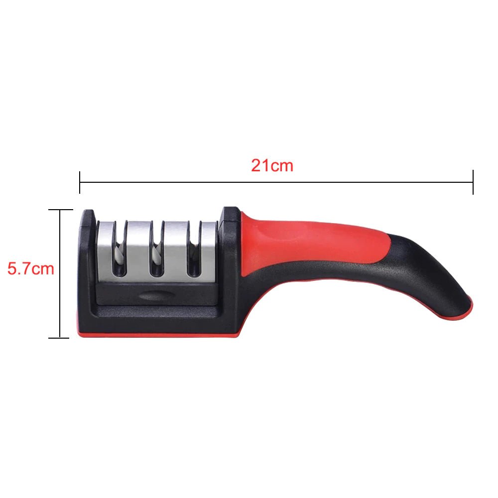 3 Levels Multipurpose Manual Kitchen Knife Sharpening Tool - Direct On Sale
