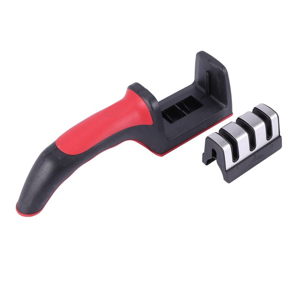3 Levels Multipurpose Manual Kitchen Knife Sharpening Tool - Direct On Sale