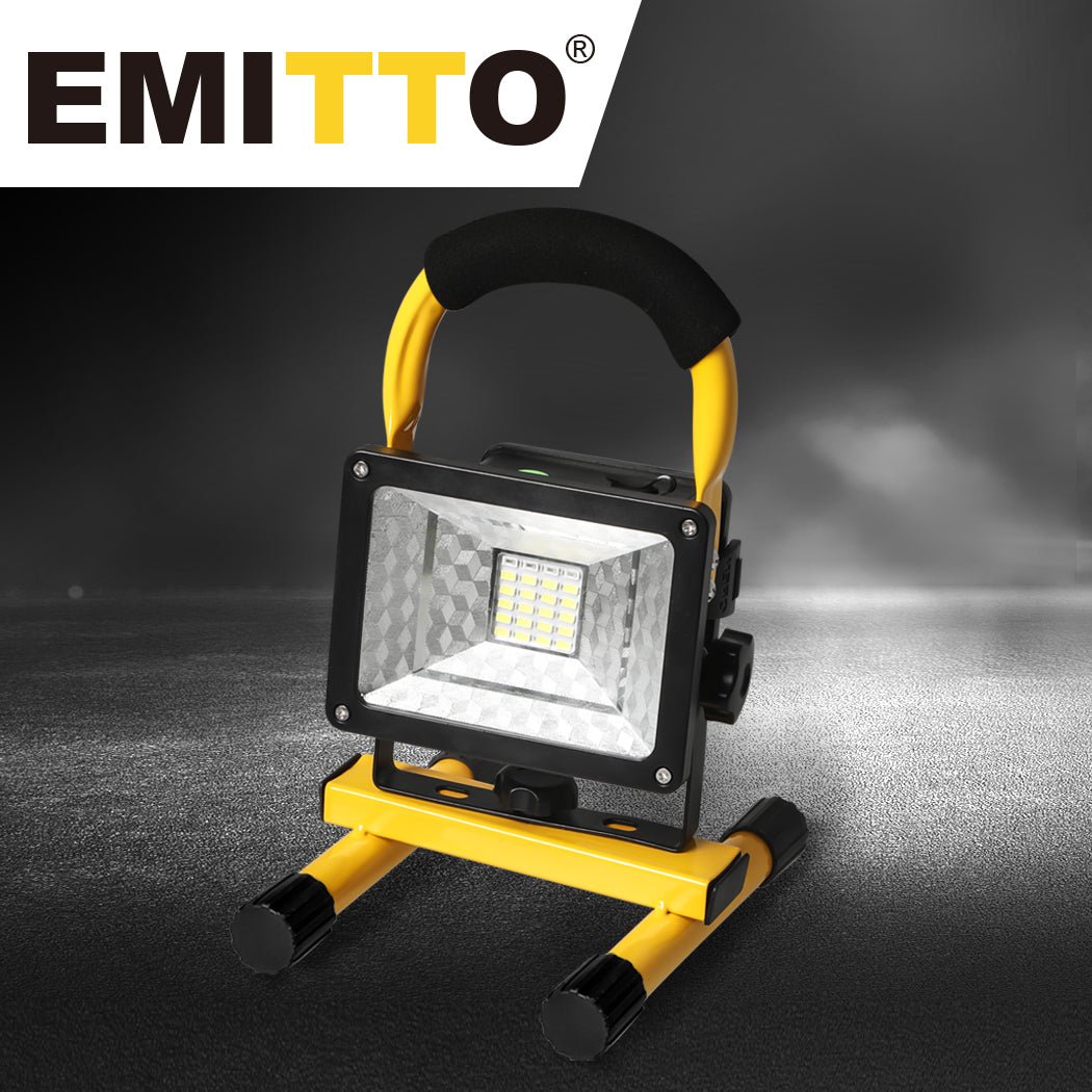 30W LED Flood Light Portable Rechargeable Garden Spotlight Outdoor Work Lights - Direct On Sale