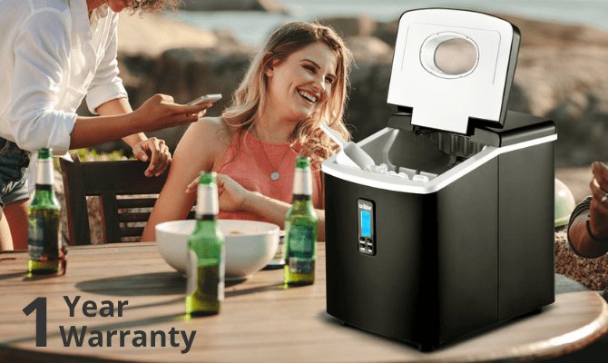 3.2L Portable Stainless Steel Ice Maker - Direct On Sale