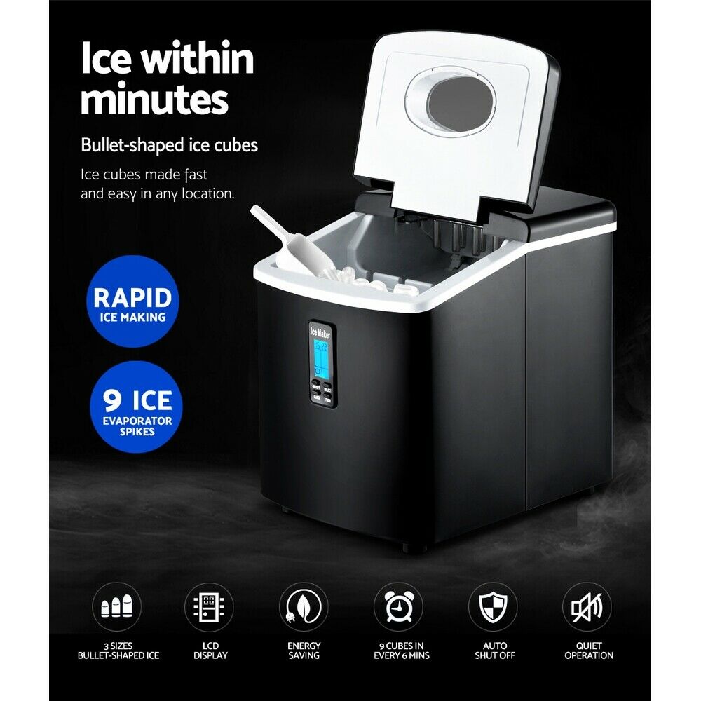3.2L Portable Stainless Steel Ice Maker - Direct On Sale