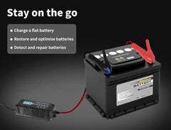 Smart Car Battery Charger Jump Starter 12V 10A Trickle Repair AGM GEL Lithium