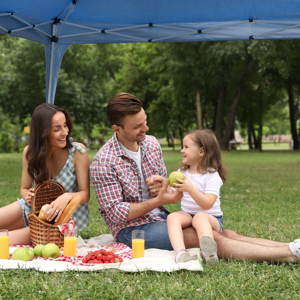 3M x 3M Outdoor Folding Tent - Navy - Direct On Sale