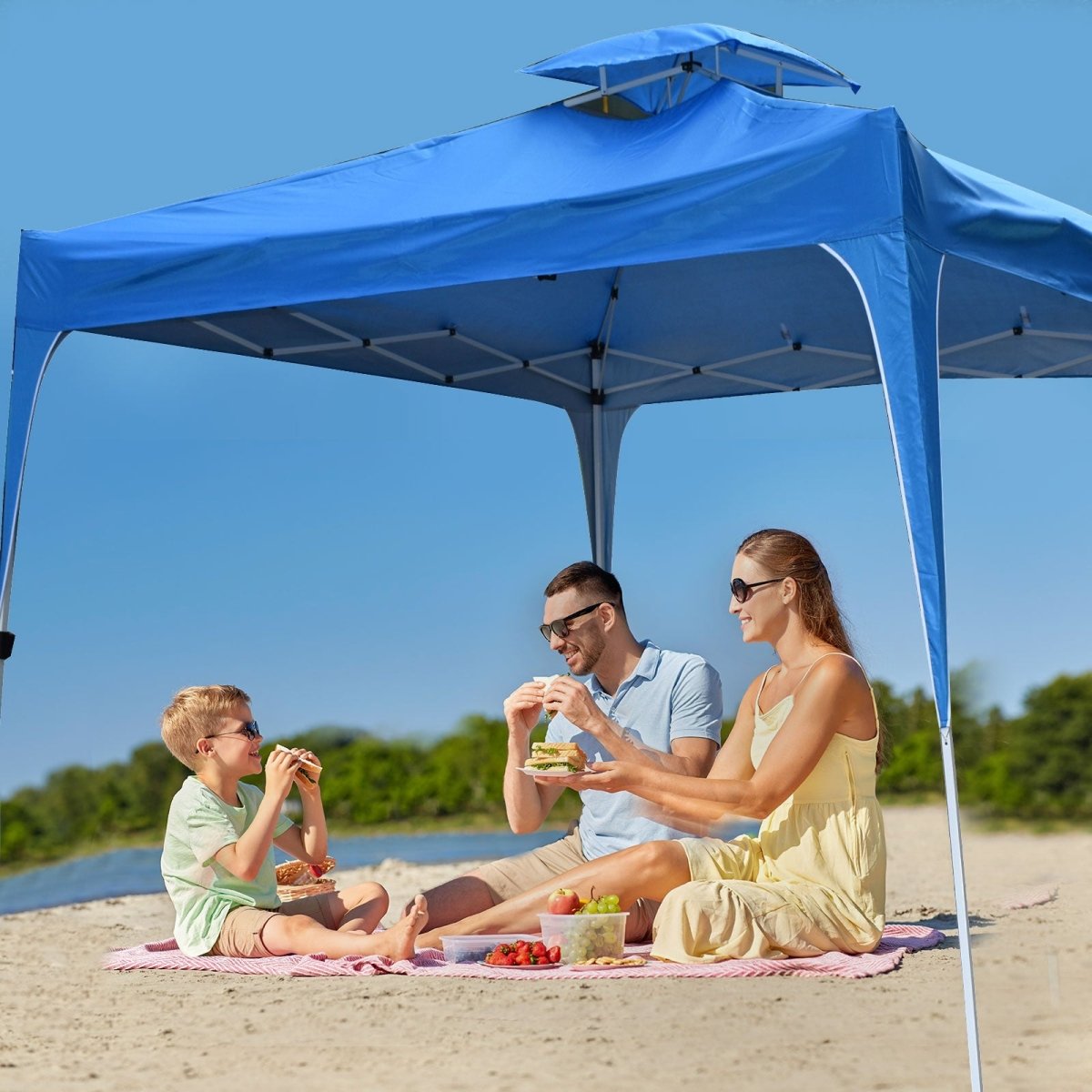 3M x 3M Outdoor Folding Tent - Navy - Direct On Sale