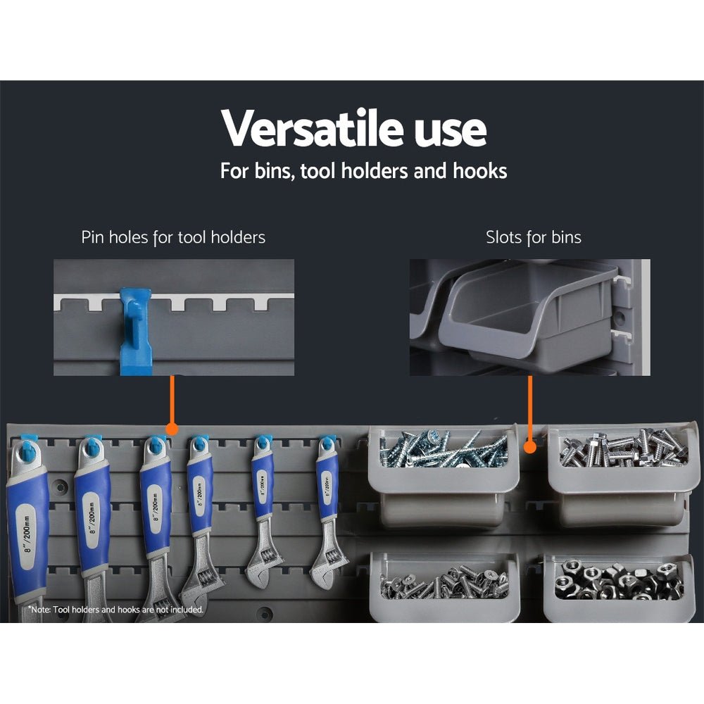 48 Bin Wall Mounted Rack Storage Organiser - Direct On Sale