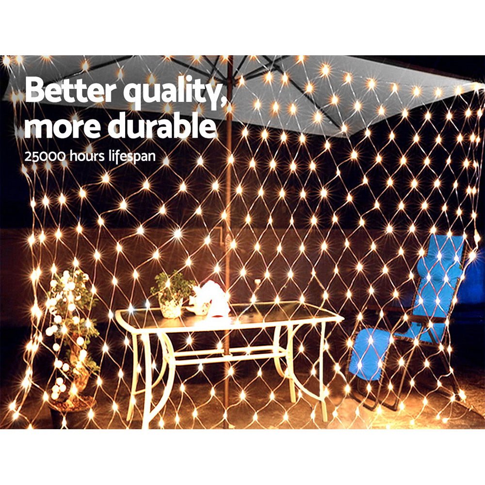 4mx6m Christmas Net Mesh Lights 1000LED String Fairy Party Wedding - Direct On Sale