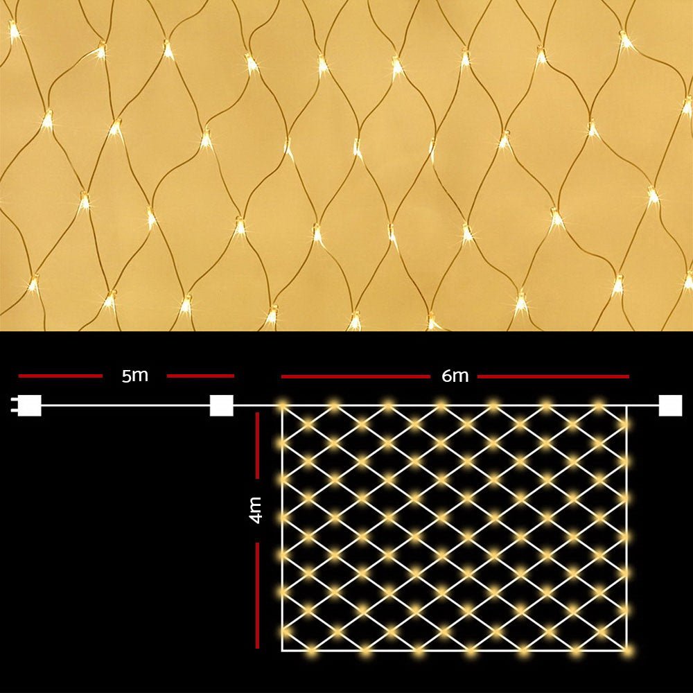 4mx6m Christmas Net Mesh Lights 1000LED String Fairy Party Wedding - Direct On Sale