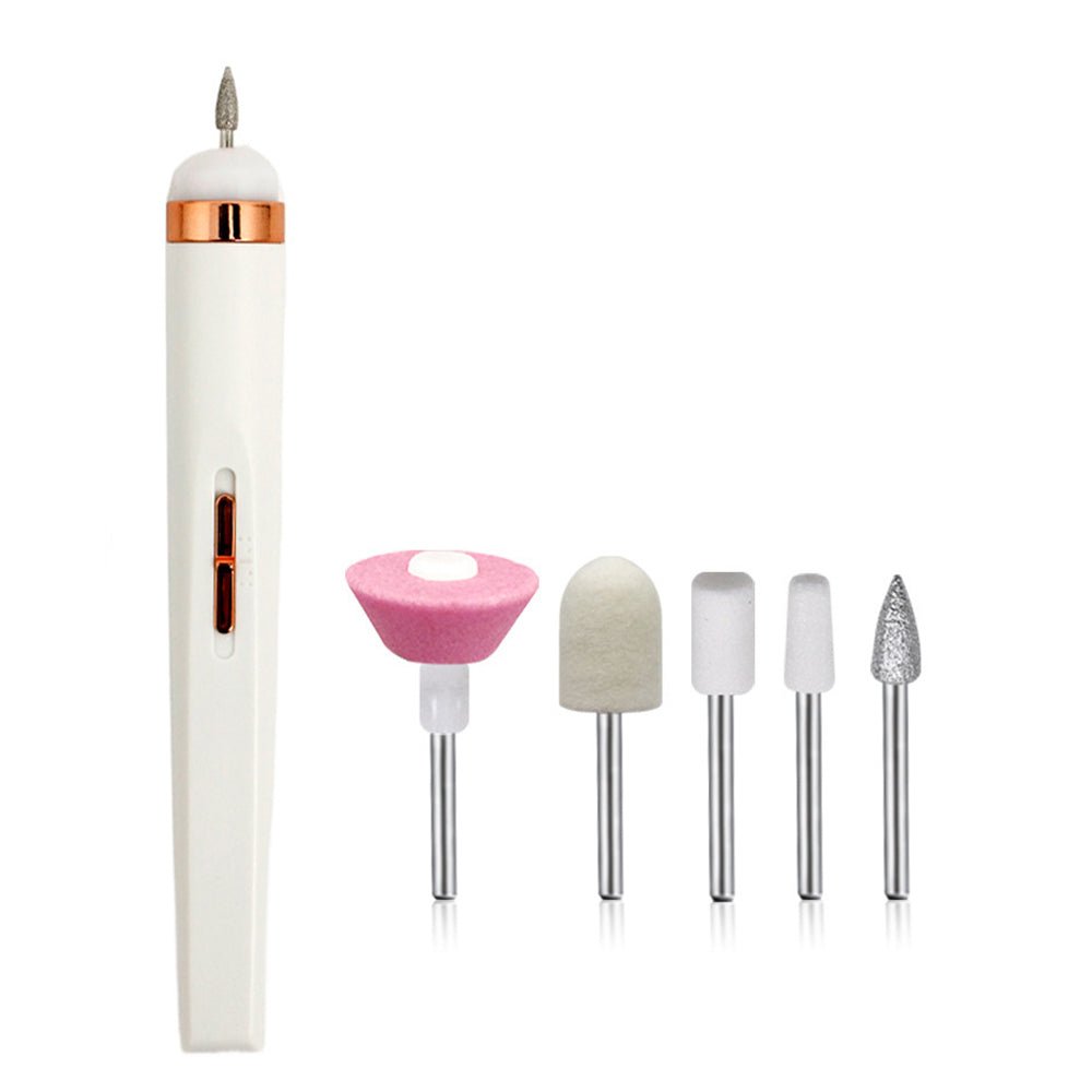 5 - in - 1 Electric Nail Drill Kit Full Manicure and Pedicure Tool - USB Rechargeable - Direct On Sale