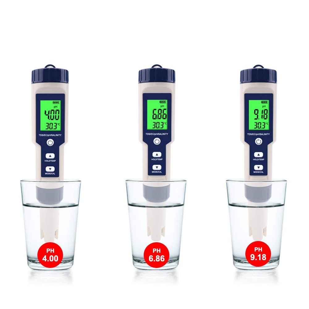 5 in 1 High Accuracy Digital Pen pH Tester for Water - Direct On Sale