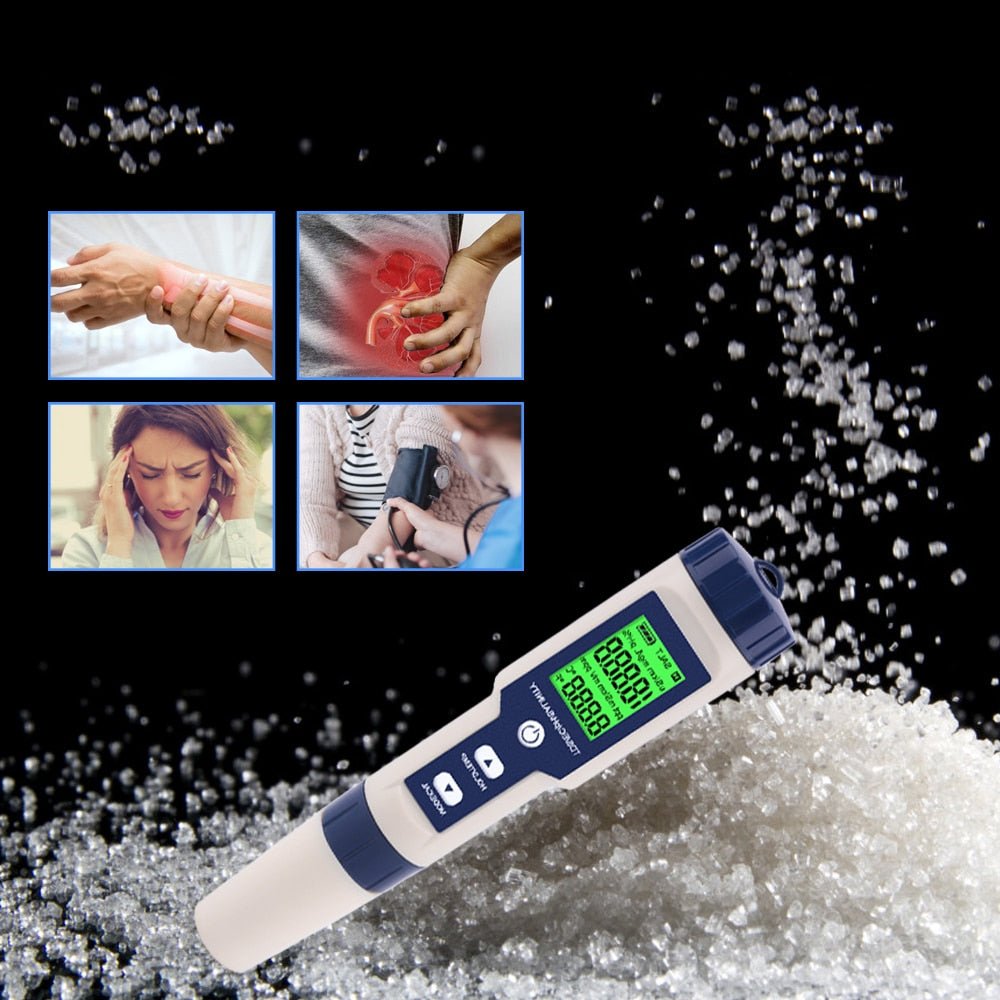 5 in 1 High Accuracy Digital Pen pH Tester for Water - Direct On Sale