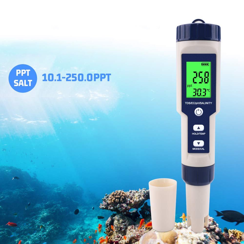 5 in 1 High Accuracy Digital Pen pH Tester for Water - Direct On Sale