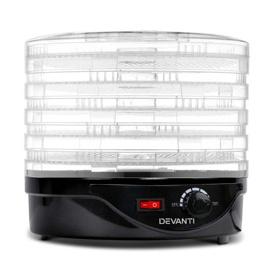 5 Trays Food Dehydrator Fruit Dehydrators Pet Beef Jerky Dryer Black - Direct On Sale