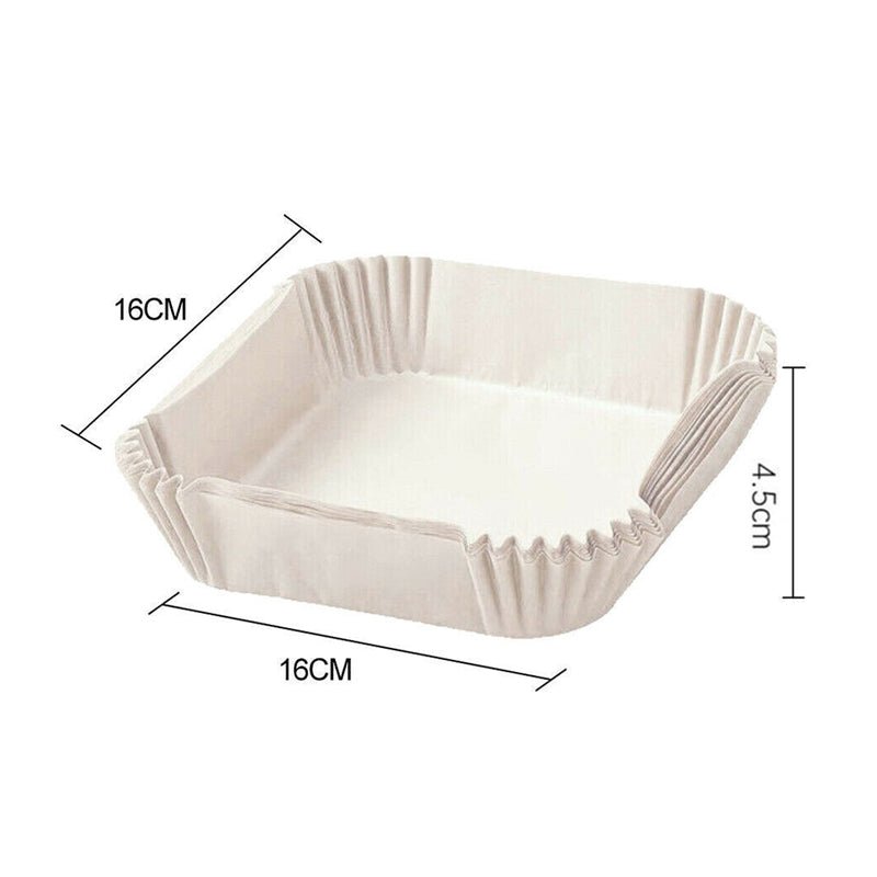 50pcs Air Fryer Disposable Non - Stick Pan Parchment Baking Paper Liner - Available in Round and Square - Direct On Sale
