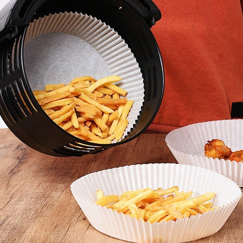 50pcs Air Fryer Disposable Non - Stick Pan Parchment Baking Paper Liner - Available in Round and Square - Direct On Sale
