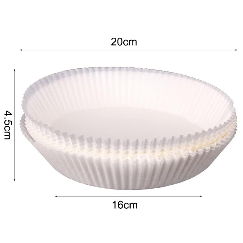 50pcs Air Fryer Disposable Non - Stick Pan Parchment Baking Paper Liner - Available in Round and Square - Direct On Sale