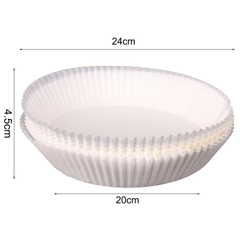 50pcs Air Fryer Disposable Non - Stick Pan Parchment Baking Paper Liner - Available in Round and Square - Direct On Sale