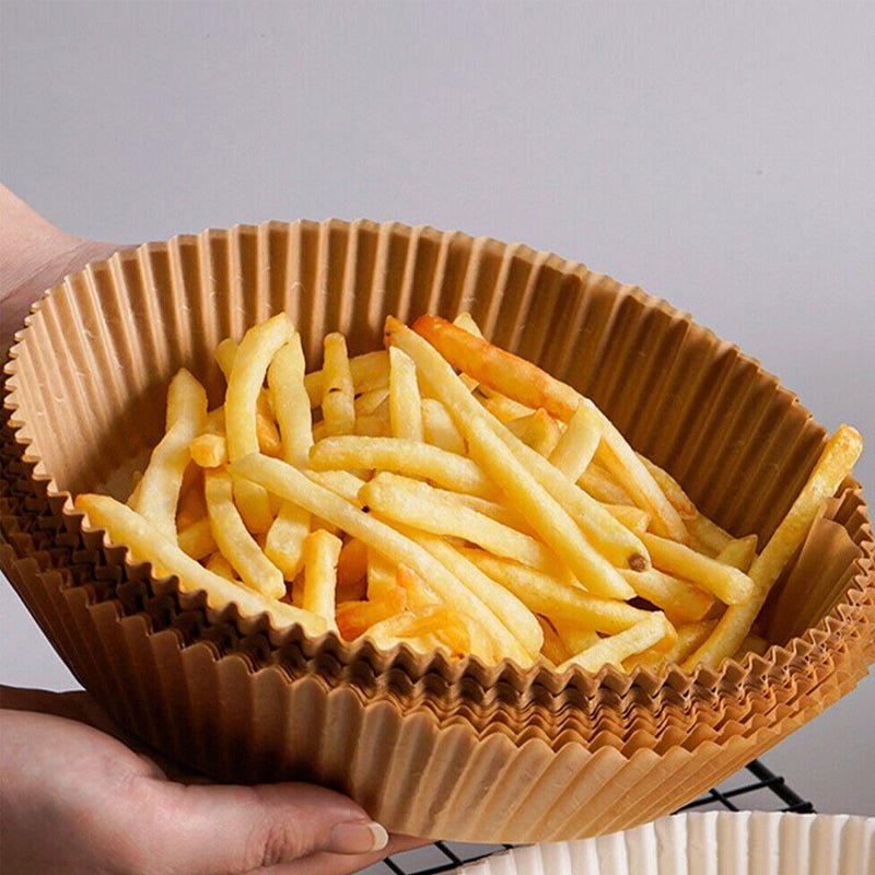 50pcs Air Fryer Disposable Non - Stick Pan Parchment Baking Paper Liner - Available in Round and Square - Direct On Sale