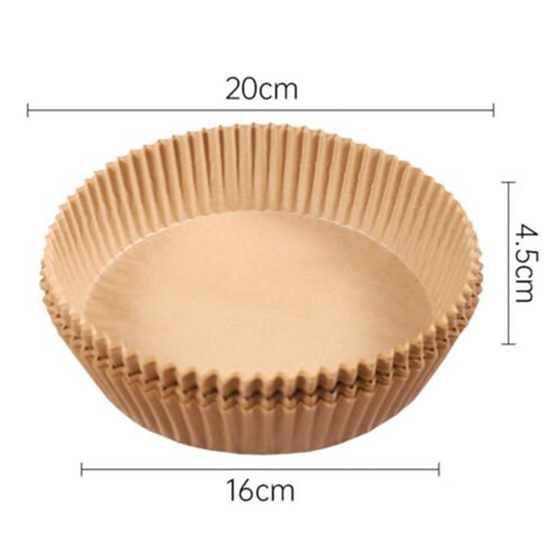50pcs Air Fryer Disposable Non - Stick Pan Parchment Baking Paper Liner - Available in Round and Square - Direct On Sale