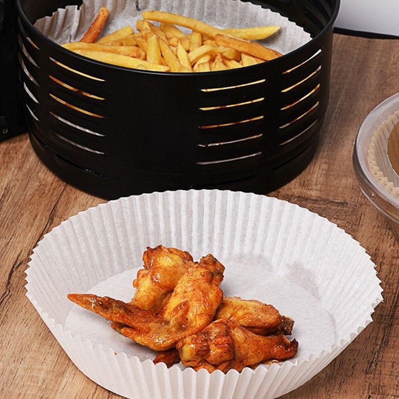 50pcs Air Fryer Disposable Non - Stick Pan Parchment Baking Paper Liner - Available in Round and Square - Direct On Sale