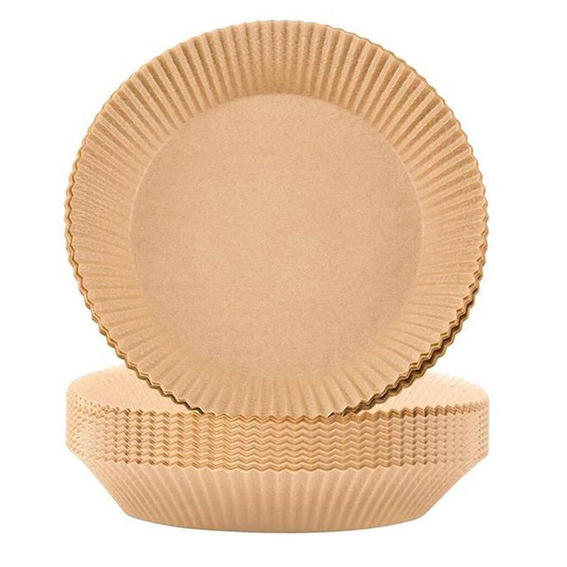 50pcs Air Fryer Disposable Non - Stick Pan Parchment Baking Paper Liner - Available in Round and Square - Direct On Sale
