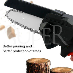 4" Rechargeable Electric Cordless Chainsaw