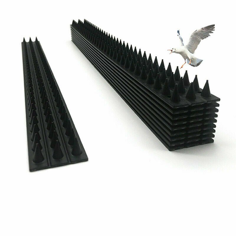 5.4m/10.8m Bird Spikes Human Cat Possum Mouse Pest Control Spiked Fence Garden - Direct On Sale