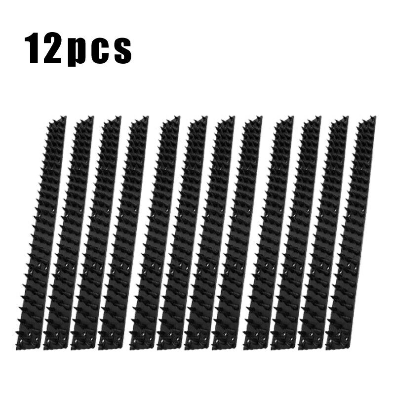 5.4m/10.8m Bird Spikes Human Cat Possum Mouse Pest Control Spiked Fence Garden - Direct On Sale