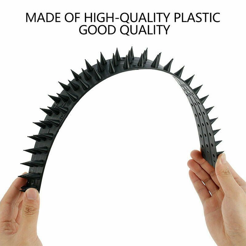 5.4m/10.8m Bird Spikes Human Cat Possum Mouse Pest Control Spiked Fence Garden - Direct On Sale