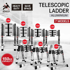 Multipurpose Telescopic Folding Ladder Aluminium Alloy Extension Steps Portable