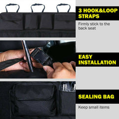 Car Seat Back Organiser Hanging Pouch Bag SUV Hatchback Trunk Boot Storage Bags