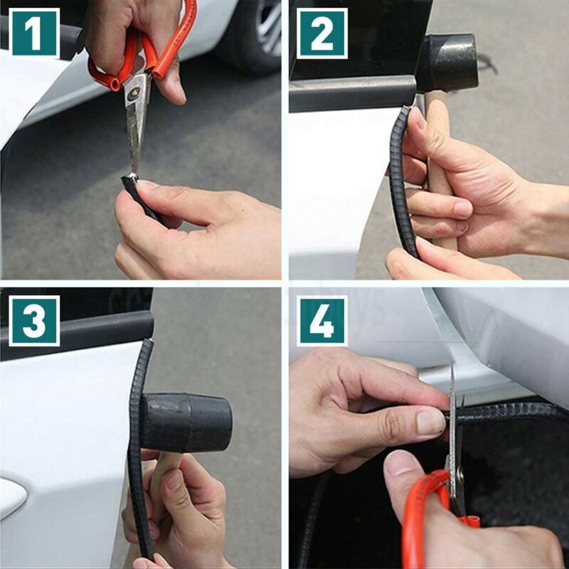 5M SUV Car Door Moulding Rubber Scratch Protector Strip Edge Guard Trim - Direct On Sale