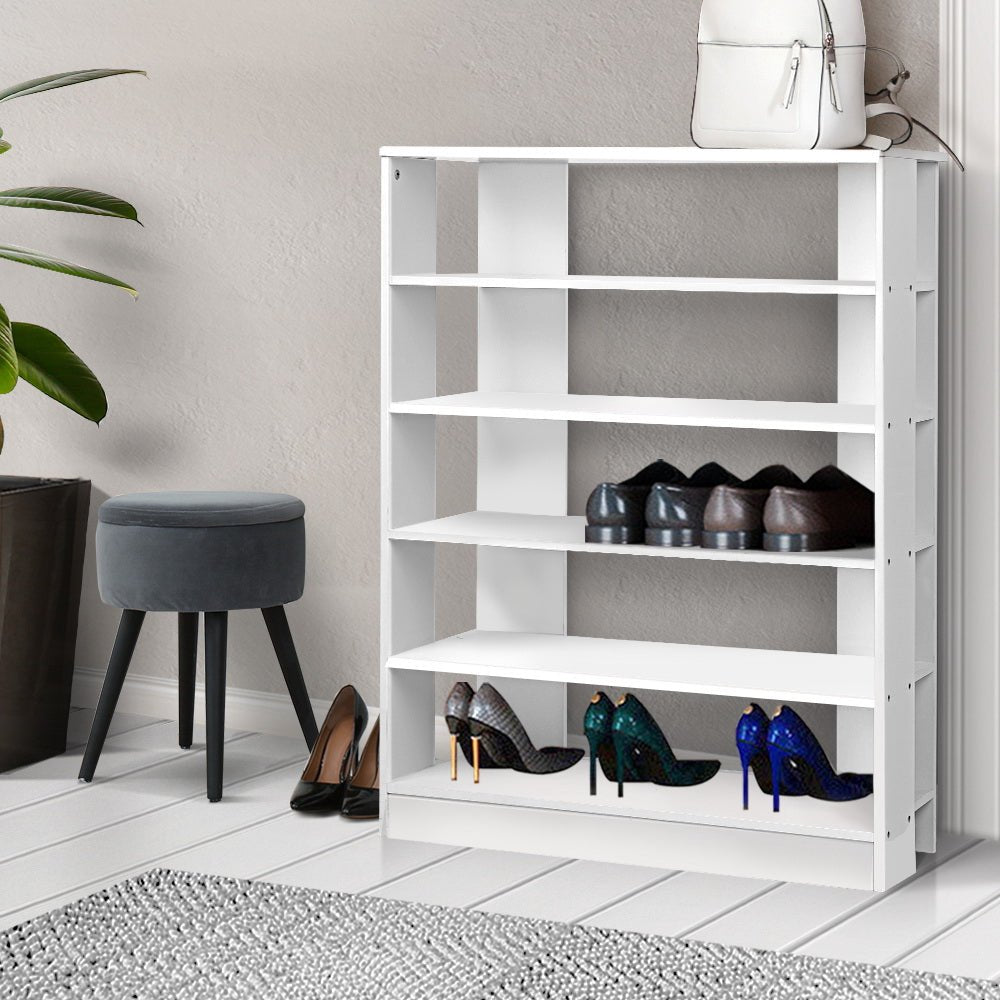 6 - Tier Shoe Rack Cabinet - White - Direct On Sale