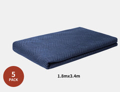 Moving Blanket Furniture Protection Quilted Removalist 1.8MX3.4M 5PCS