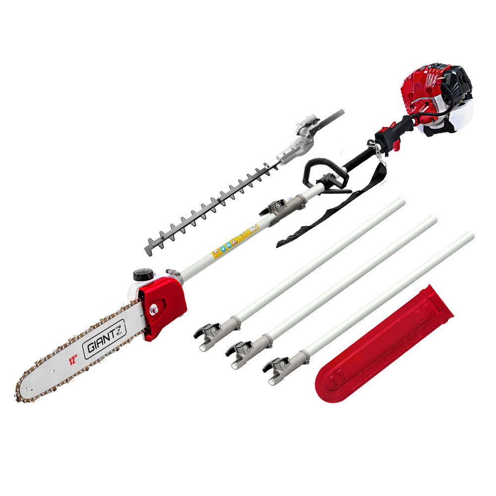 65CC Petrol Pole Chainsaw Hedge Trimmer Long Reach Pruner Chain Saw 1 Yr Warranty - Direct On Sale